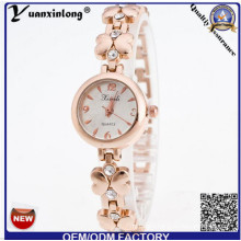 Yxl-803 Hottest New Slim Geneva Ladies Watch, Big Dial Women Watch Rose Gold Watchcase